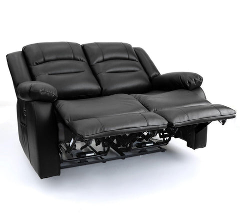 Amalfi 2 Seater Sofa - Black