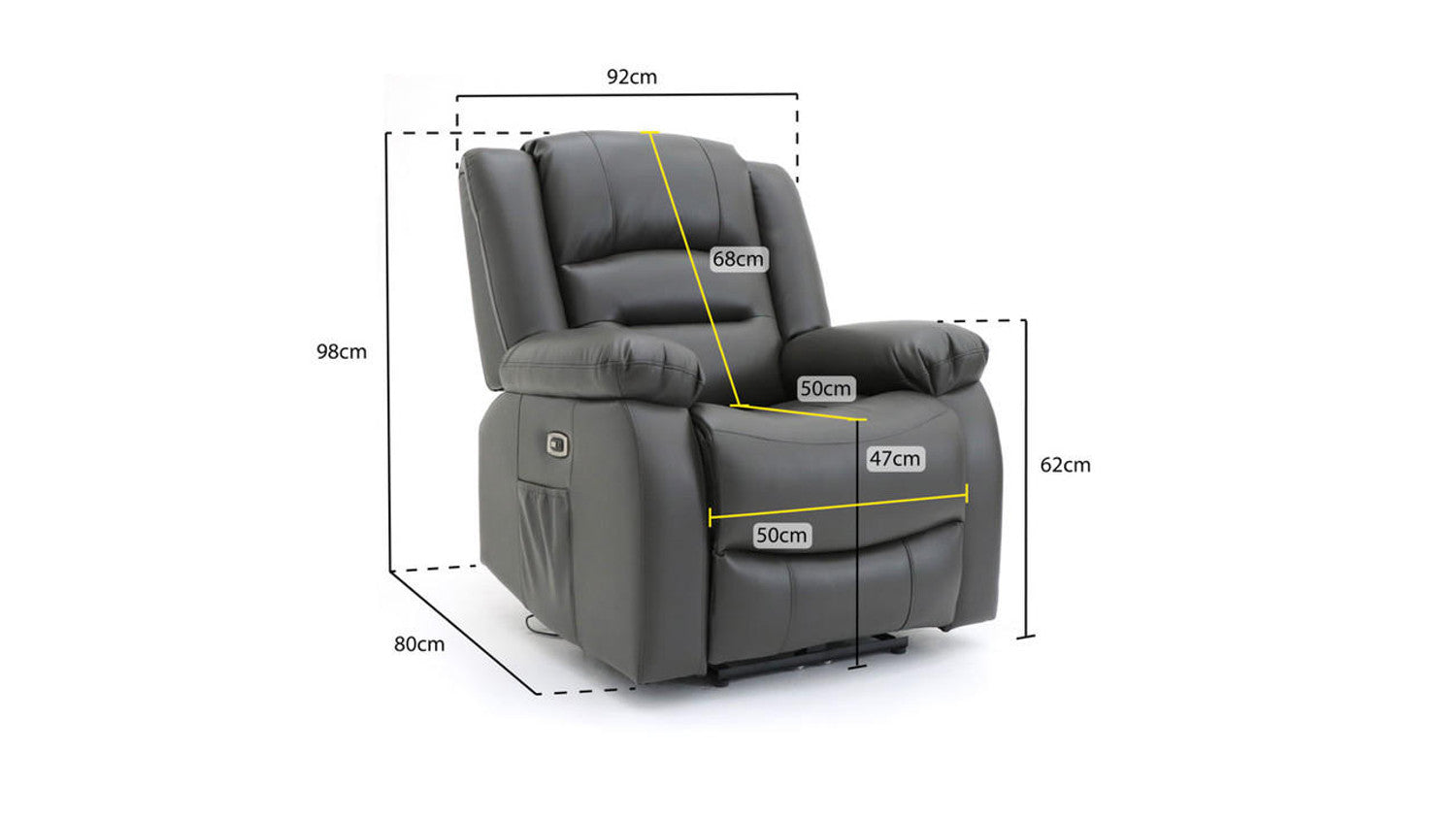 Amalfi Electric Recliner Armchair Sofa