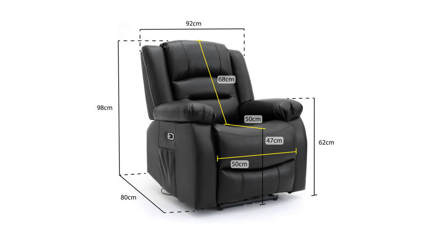 Amalfi Electric Recliner Armchair Sofa