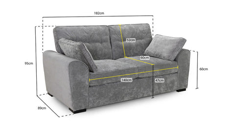 Carney Sofa Set - Grey