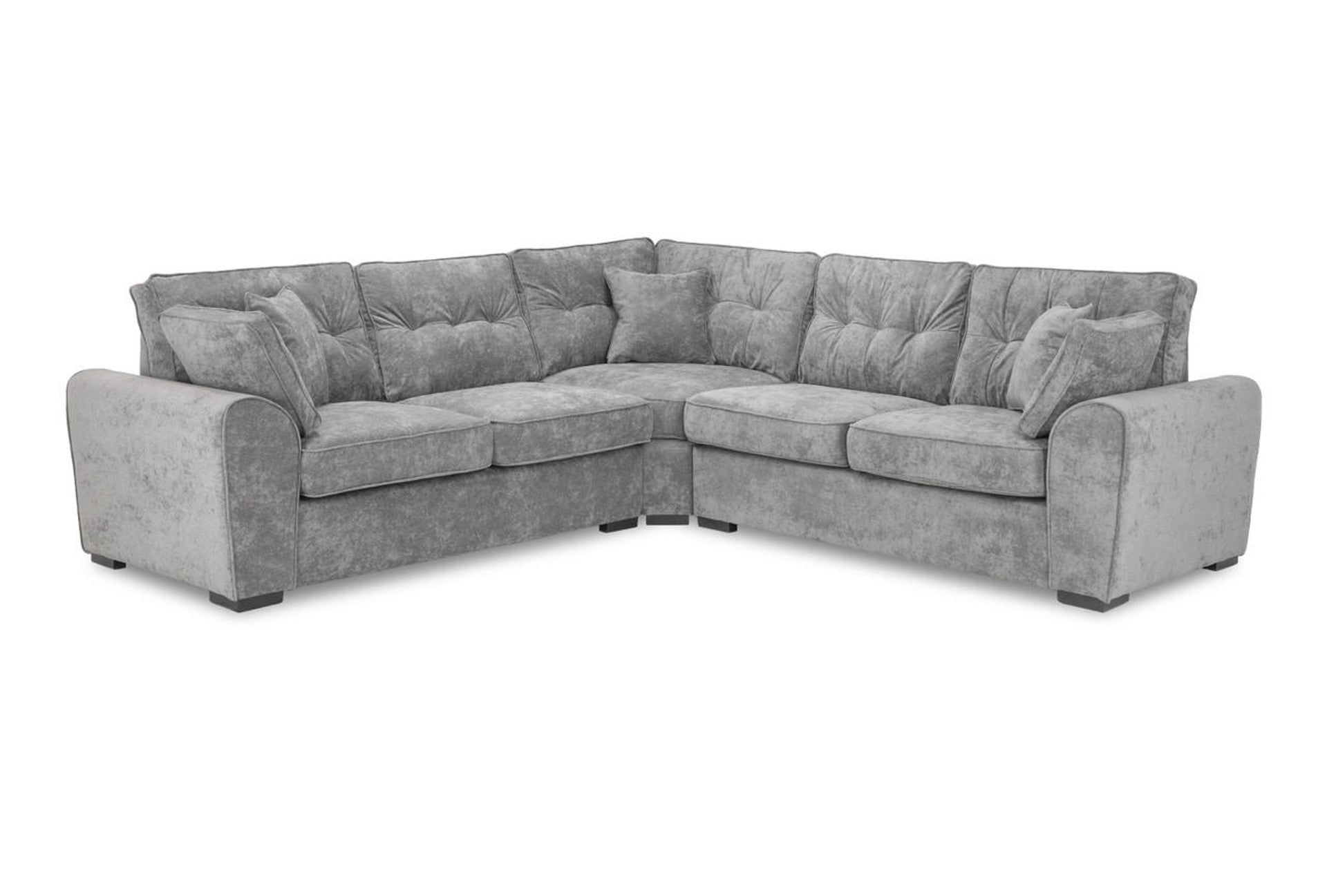 Carney Large Corner Sofa - Grey