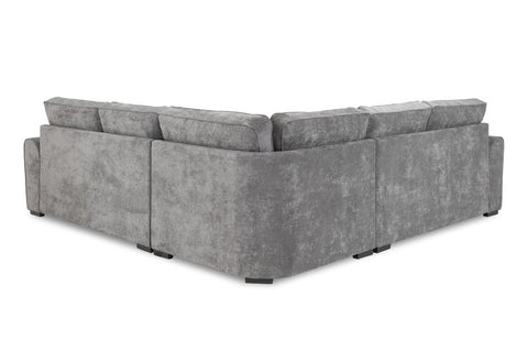 Carney Large Corner Sofa - Grey