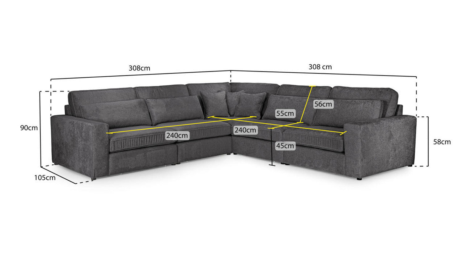 Chavez Large Corner Sofa