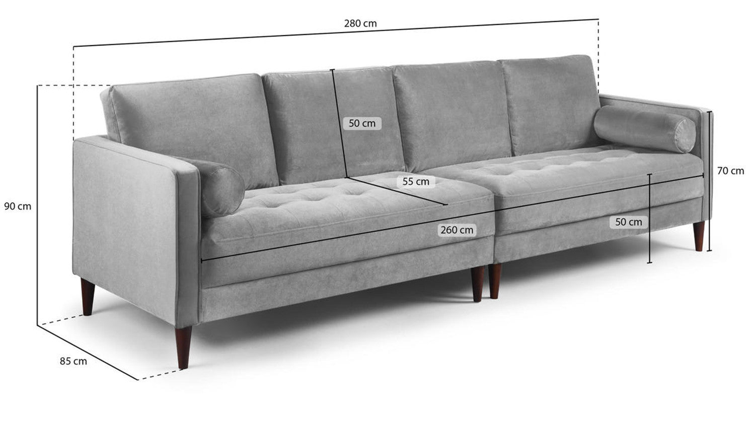 Emma Sofa Set - Blue