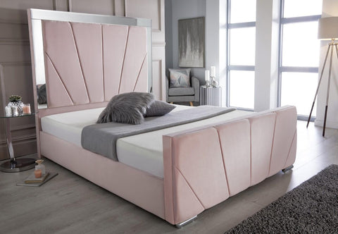 Olivia Mirror Headboard Bed