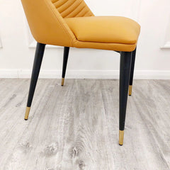 Lovemybedss Aliyah Leather Dining Chair