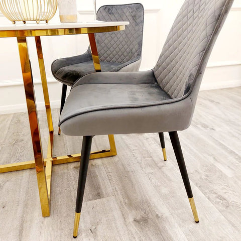 Lovemybedss Luna Velvet Dining Chair