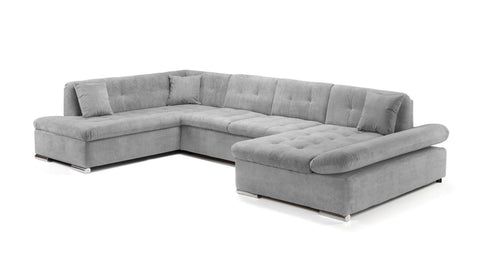 Bergen Sofabed Grey Left Hand Facing U Shape Corner