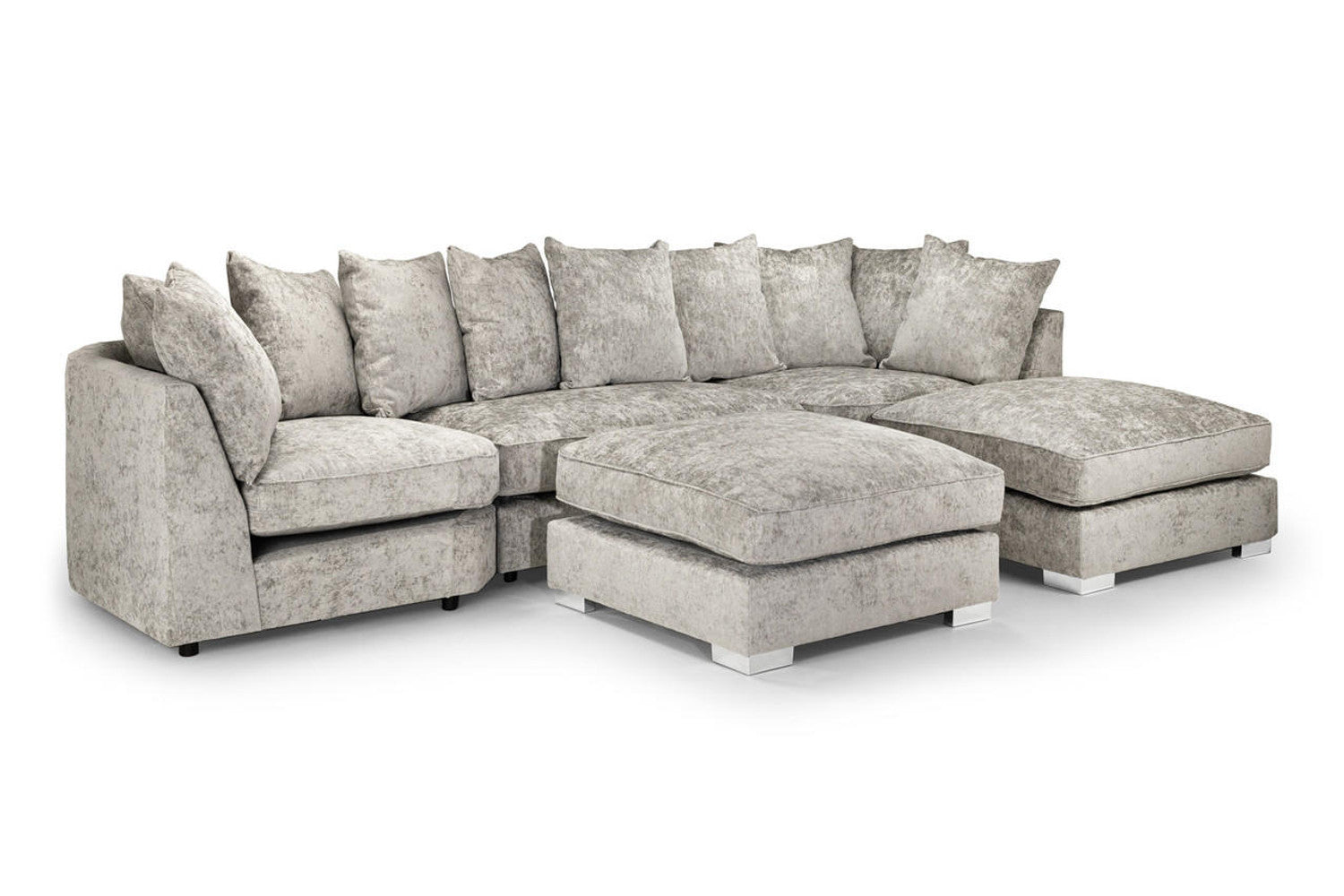 Bishop Truffle U Shape Corner Scatterback Sofa