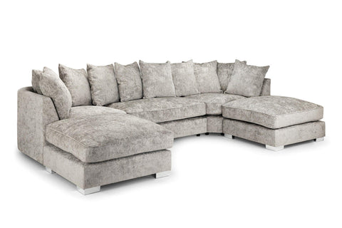 Bishop Truffle U Shape Corner Scatterback Sofa