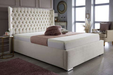 Alyssa Buttoned Headboard Bed